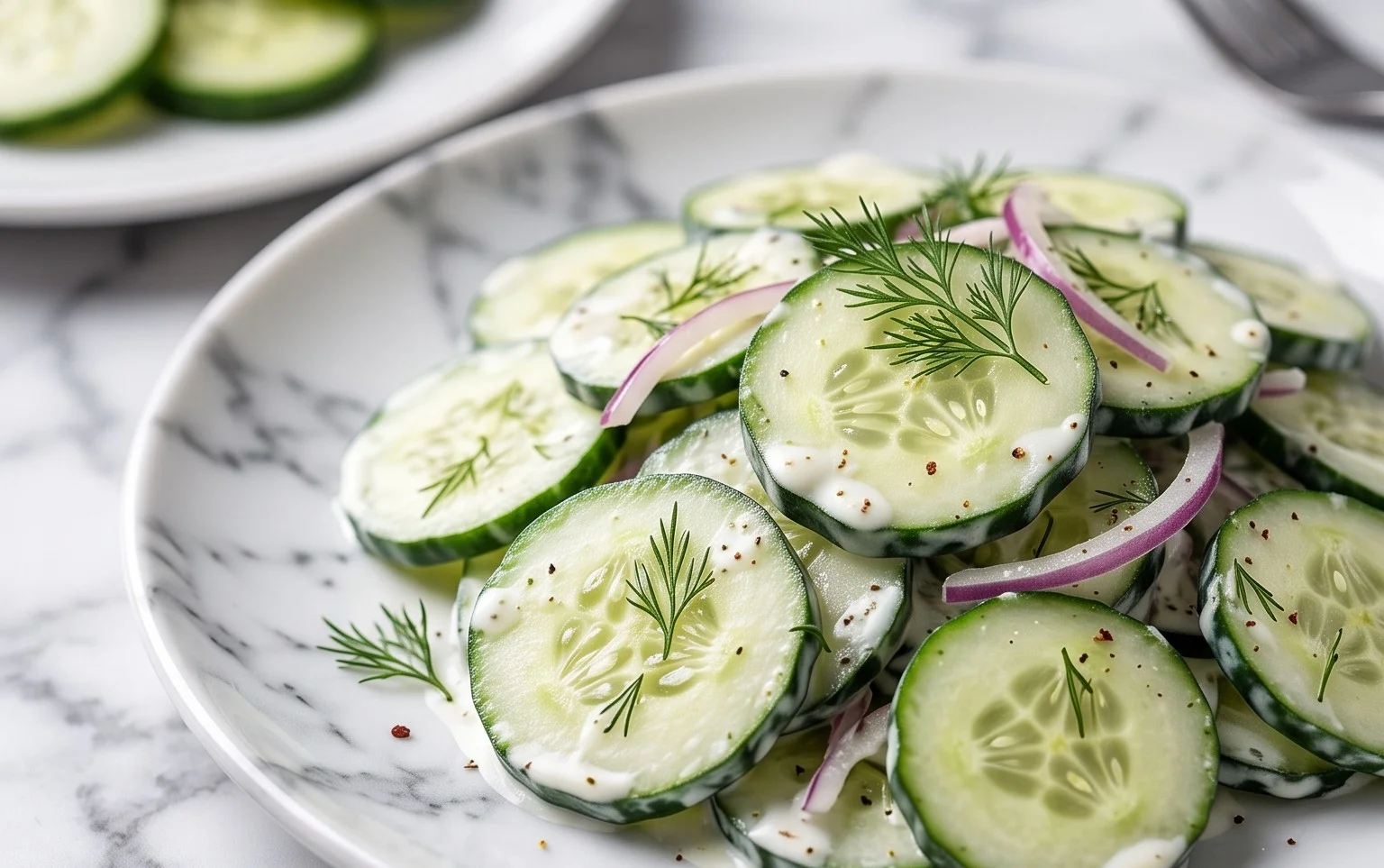 Salade Crudités Concombre Crémeuse Facile