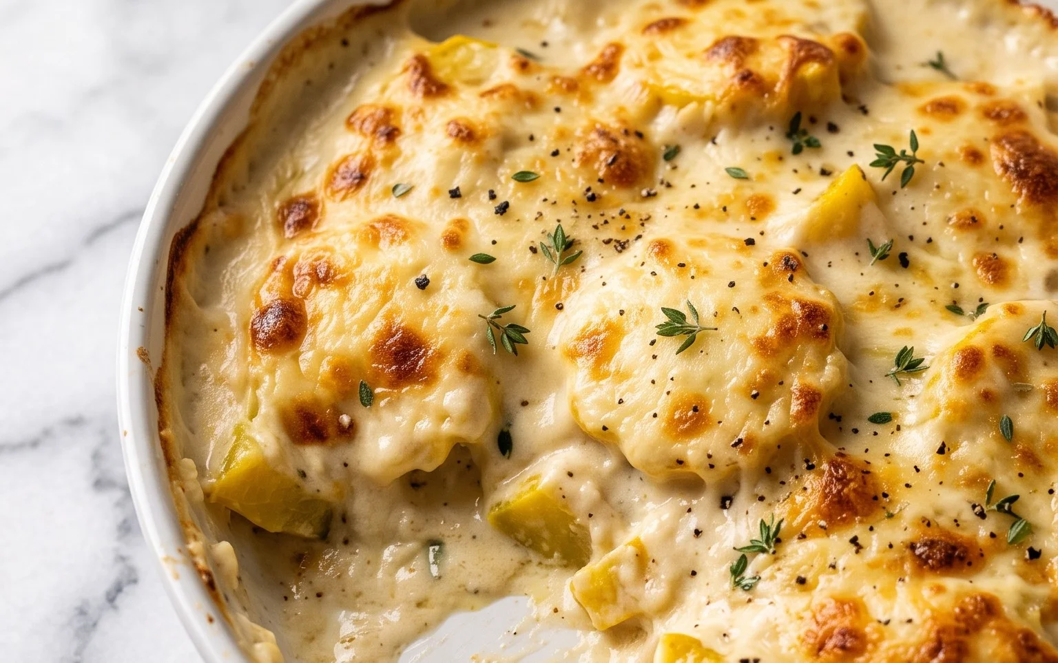 Gratin Pâtisson Béchamel: Douceur Crémeuse Facile