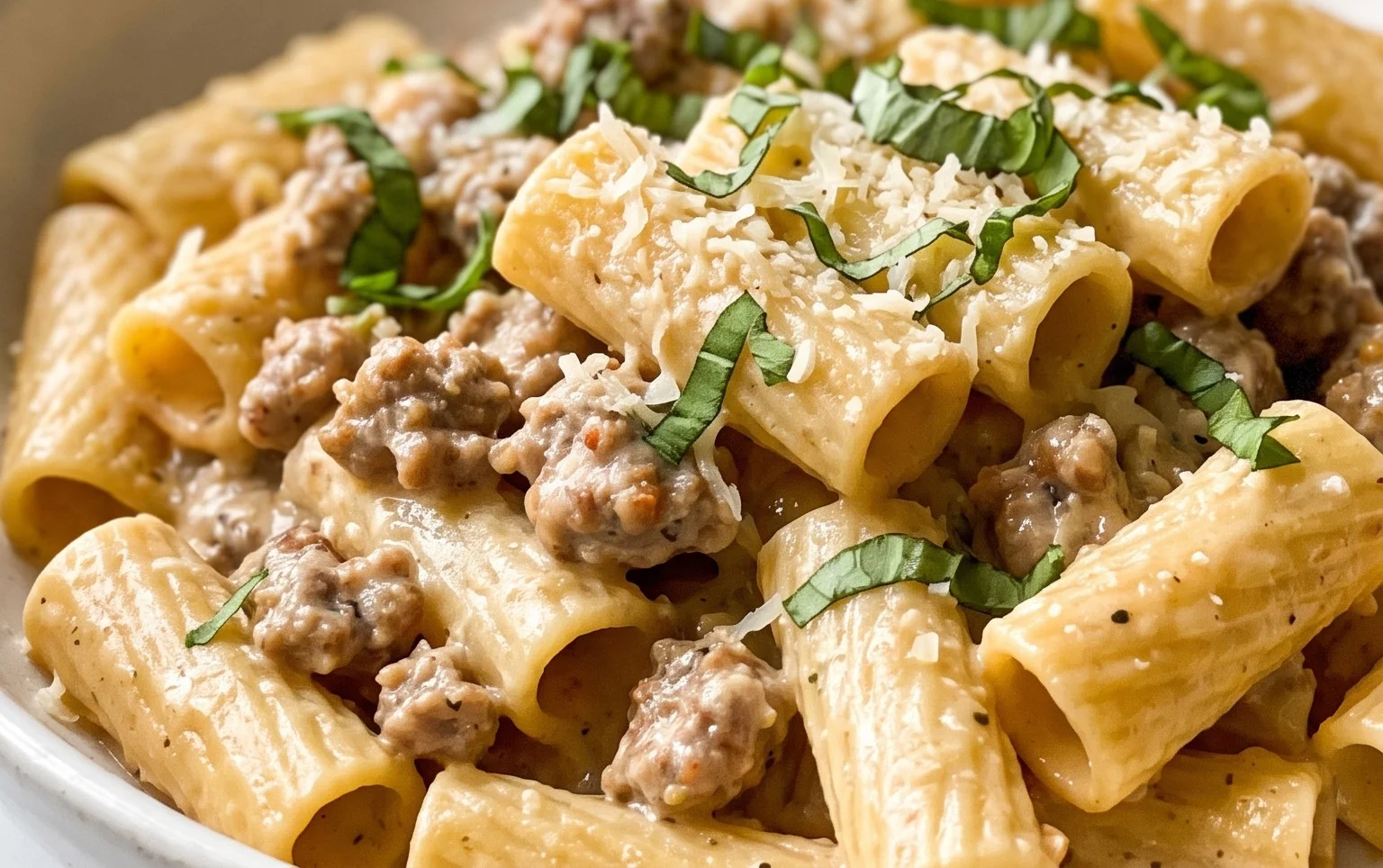 Creamy Sausage Rigatoni (One-Pan, 30-Minute Meal)